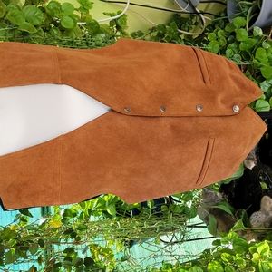 Men's leather vest XL